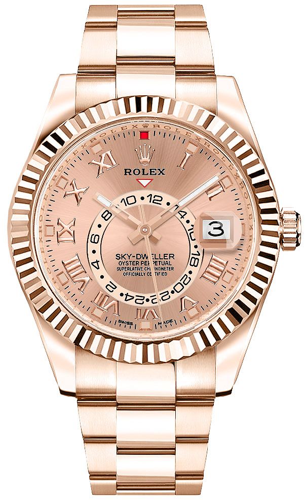 Sky-Dweller Rose Gold Luxury Men's Watch 326935-0004