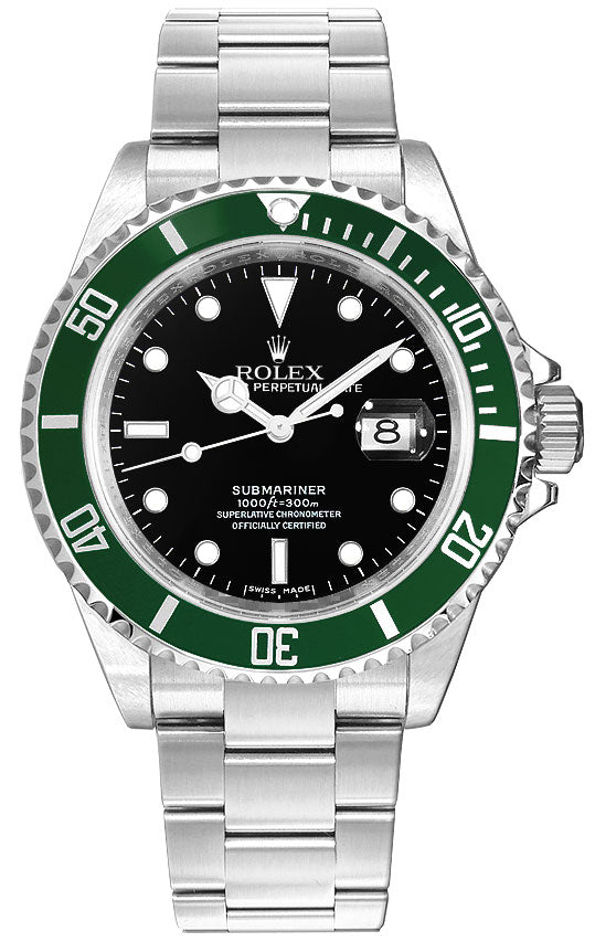 Submariner Date Green Aluminum Bezel Men's Luxury Watch 16610