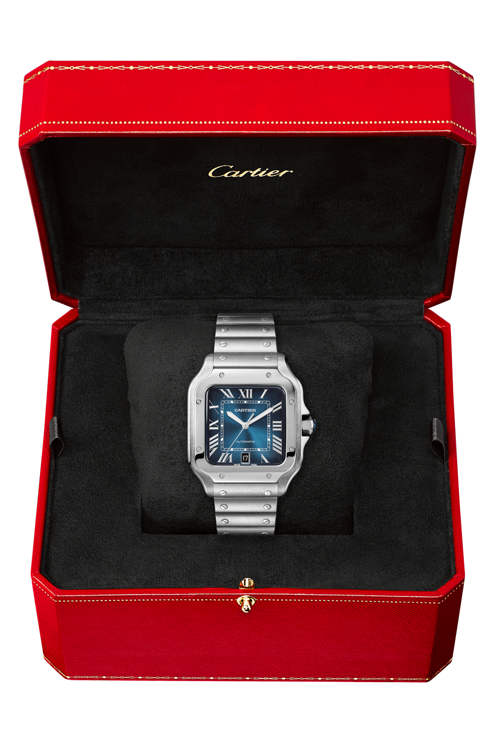 SANTOS DE CARTIER, LARGE MODEL-Blue