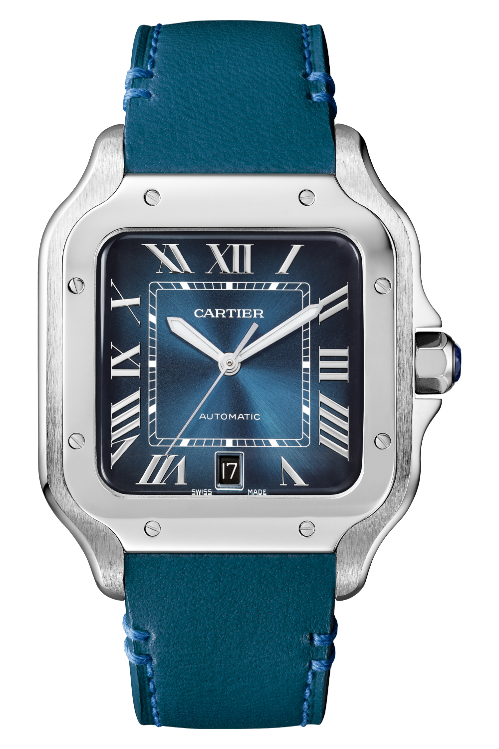 SANTOS DE CARTIER, LARGE MODEL-Blue