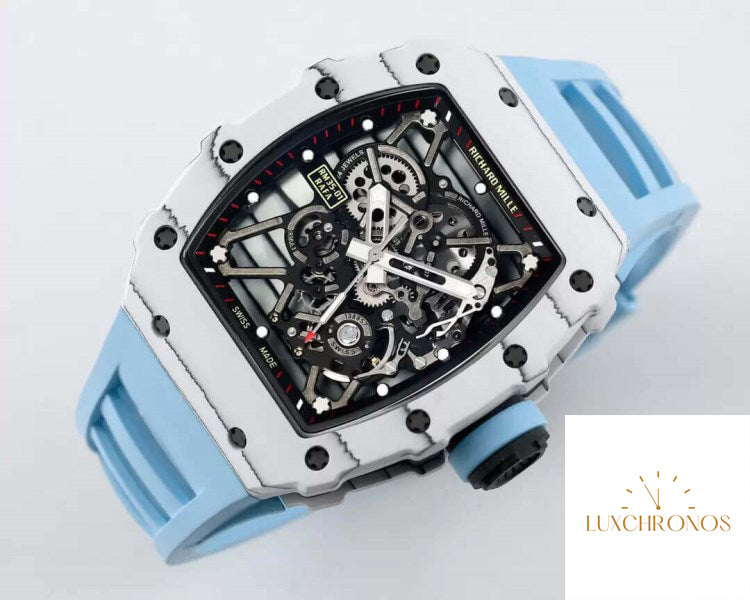 Replica Richard Mille RM35-01 1:1 Best Edition BBR Factory Blue Strap