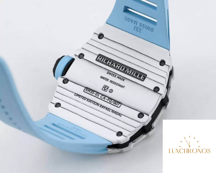 Replica Richard Mille RM35-01 1:1 Best Edition BBR Factory Blue Strap