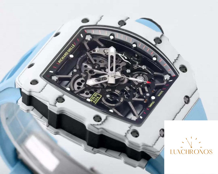 Replica Richard Mille RM35-01 1:1 Best Edition BBR Factory Blue Strap