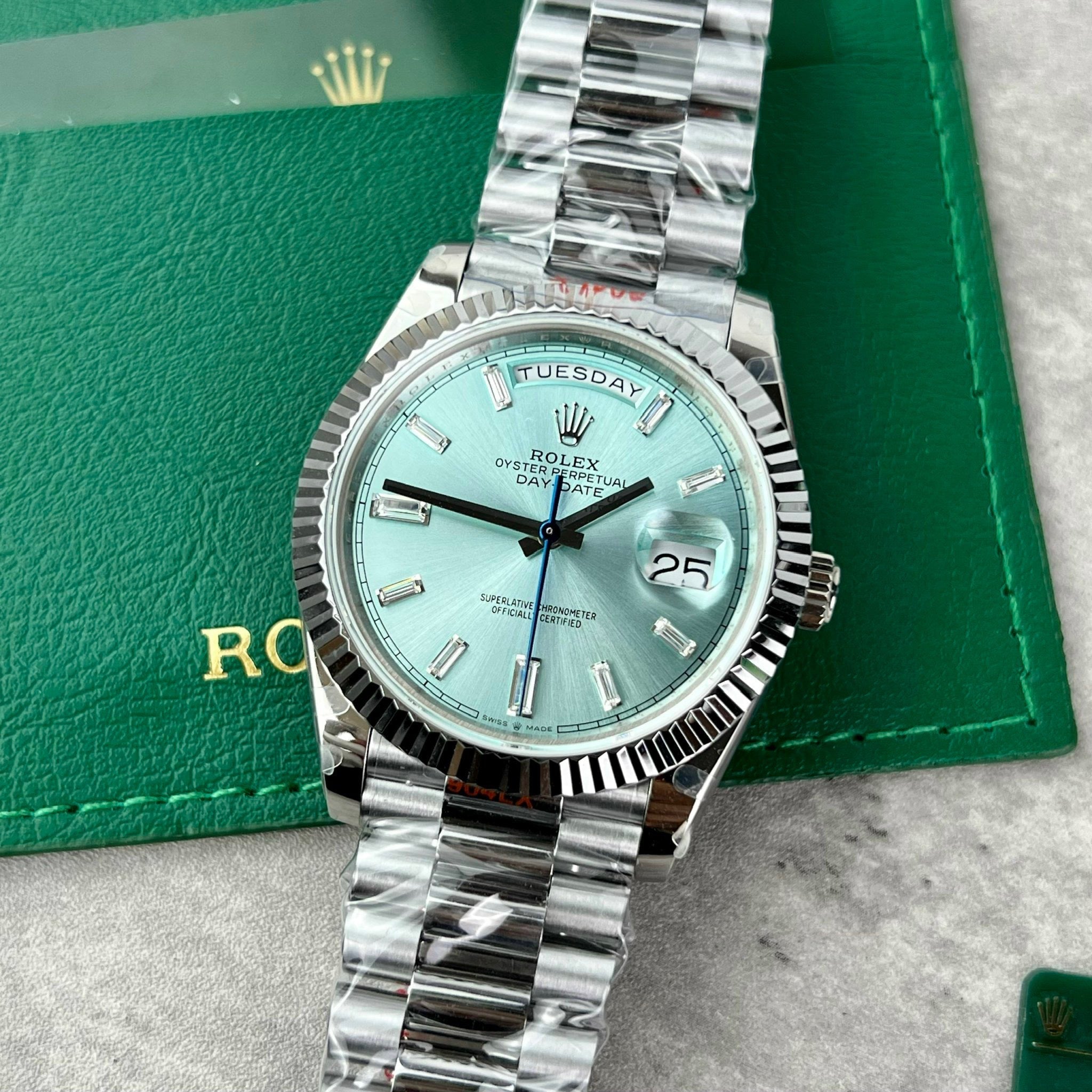 Rolex Day Date M228239 1:1 Best Edition GM Factory V2 Blue Tiffany Dial