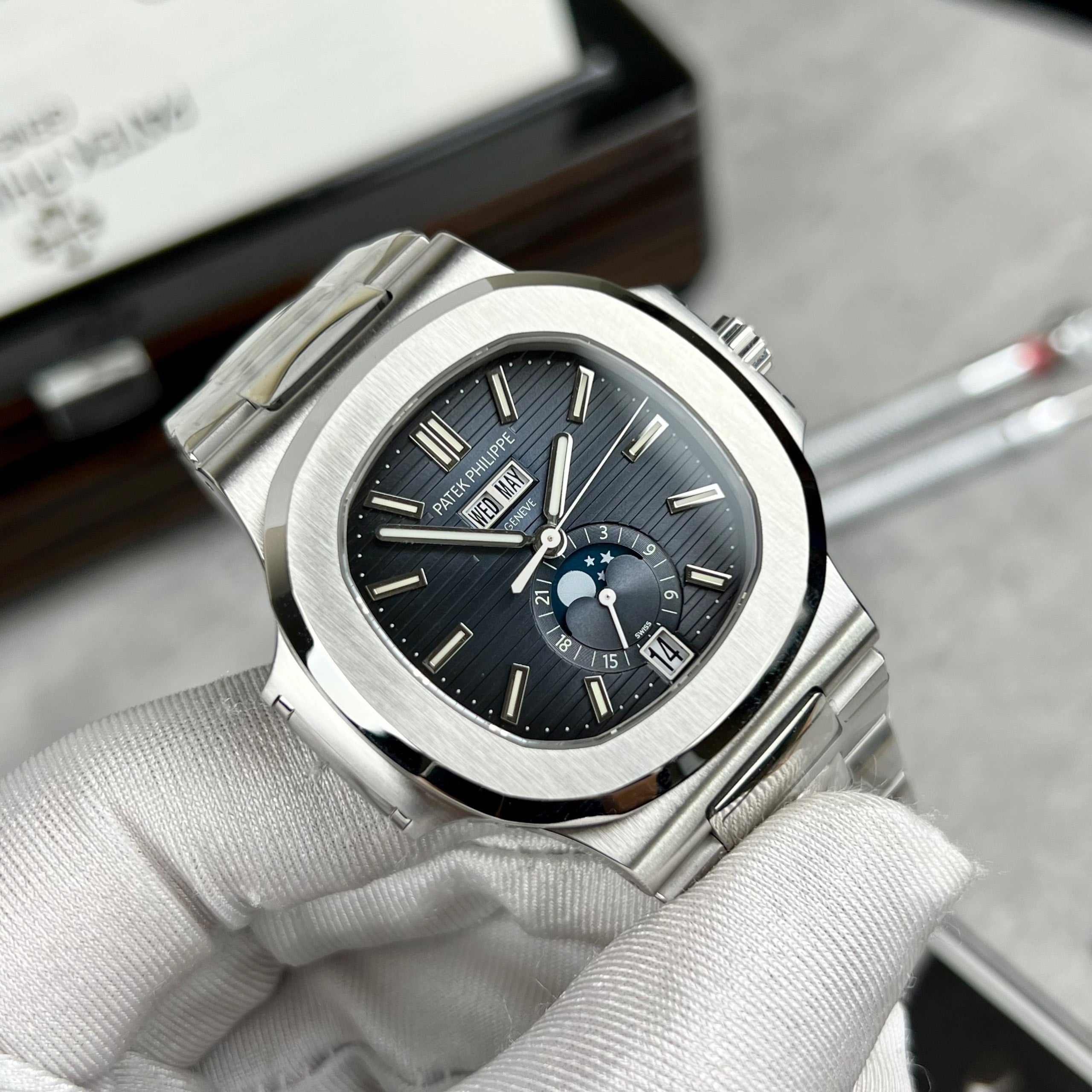 Patek Philippe Nautilus 5726/1A-014 V2 1:1 Best Edition Blue Dial