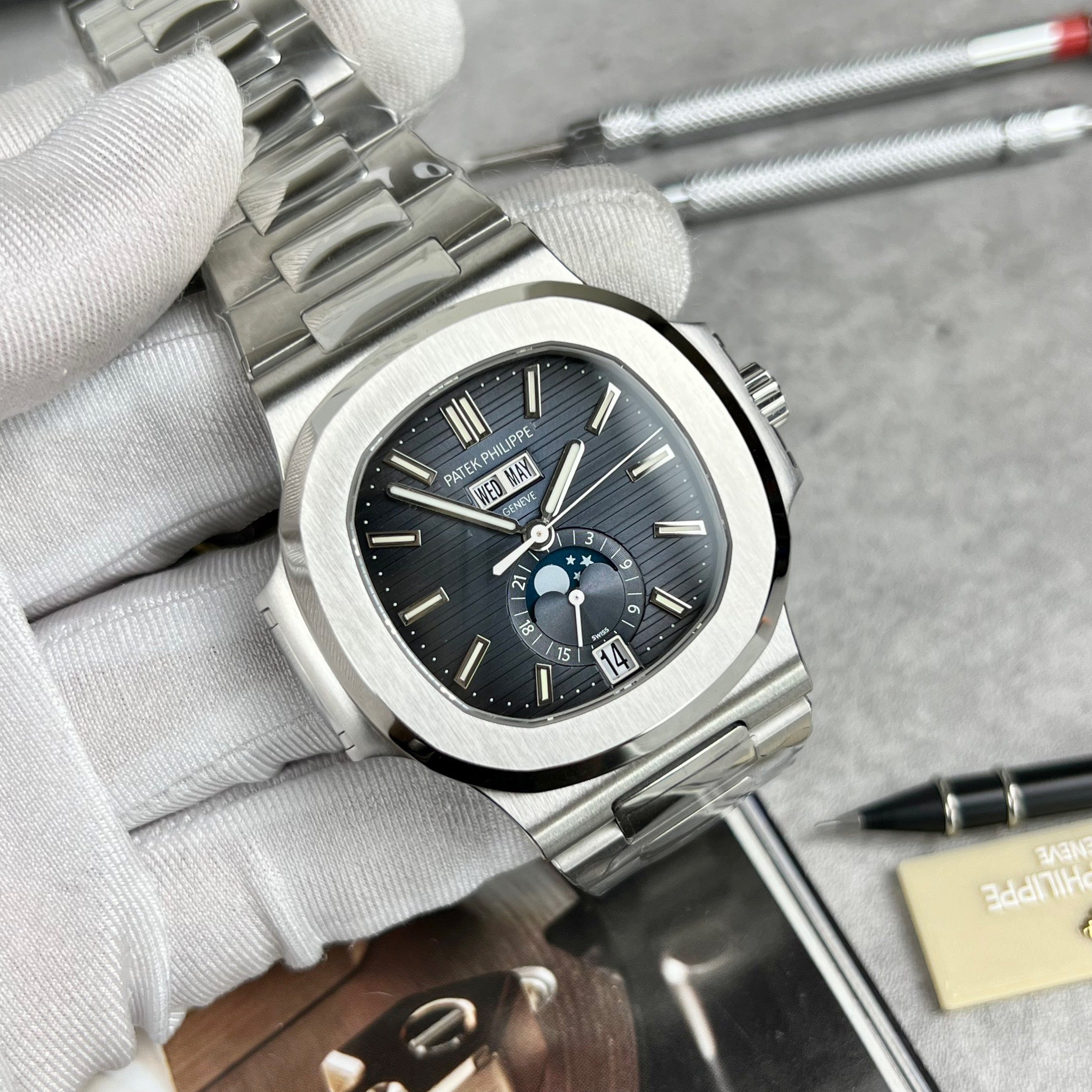 Patek Philippe Nautilus 5726/1A-014 V2 1:1 Best Edition Blue Dial