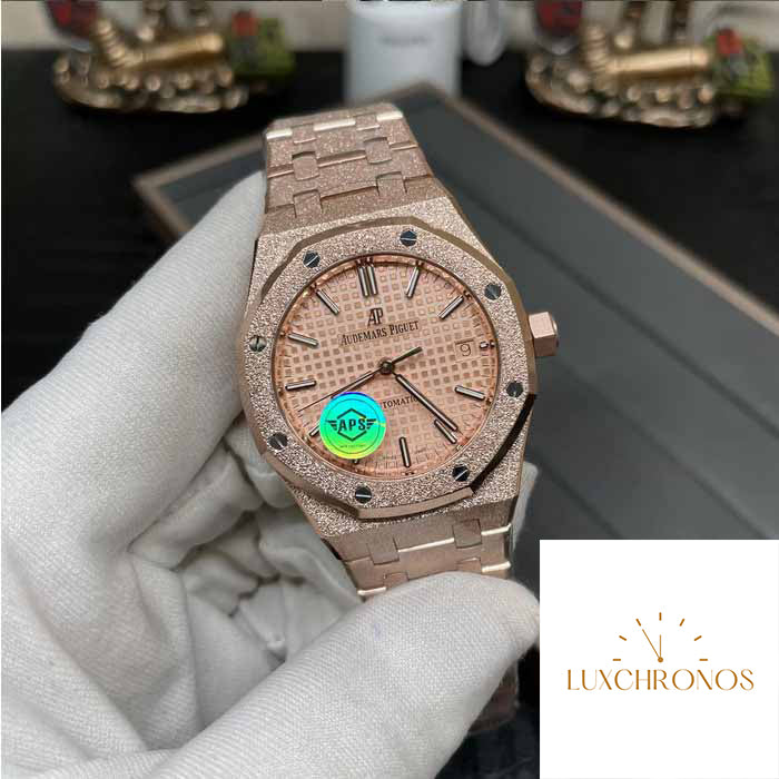 Audemars Piguet 15454OR.GG.1259OR.03 Frost Gold 1:1 best edition APS Factory Rose Gold dial Rose gold