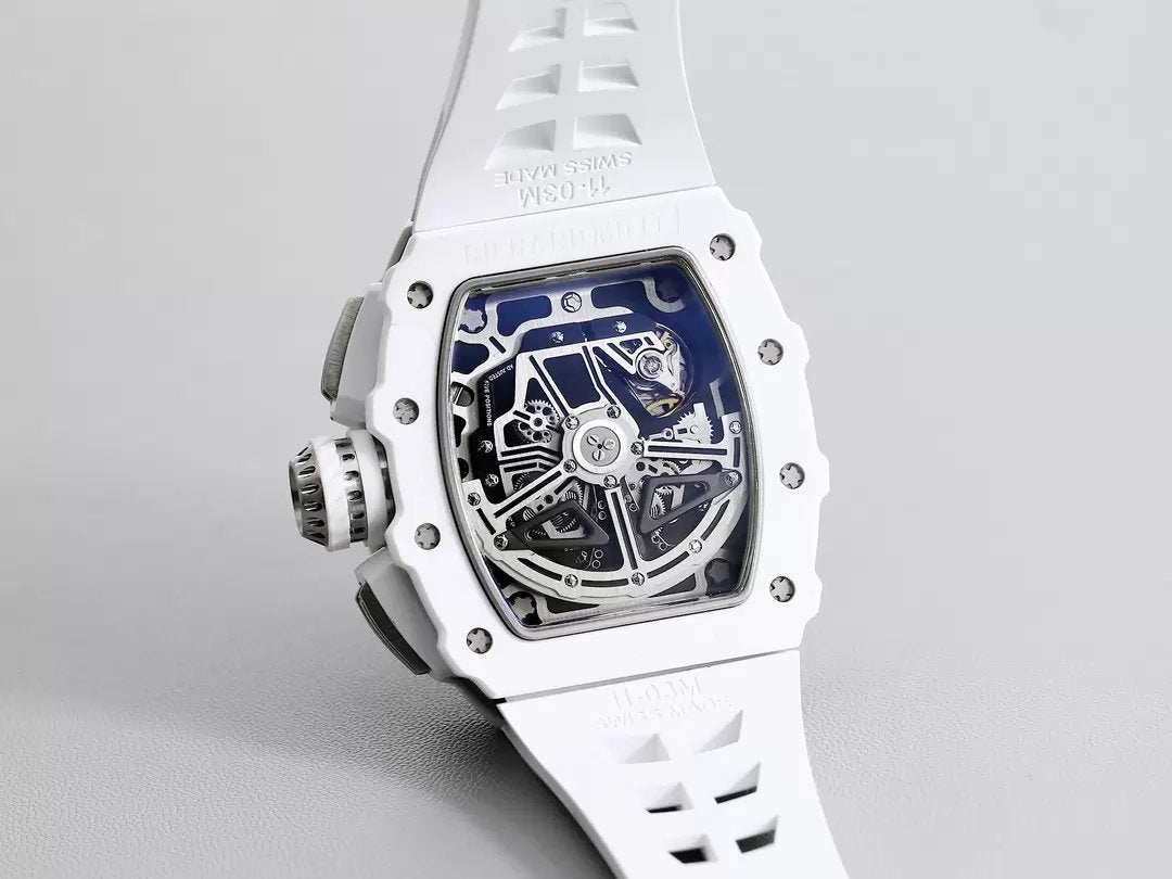 Richard Mille RM11-03 Best Edition KU+ Factory [KV - V5] Version White Carbon