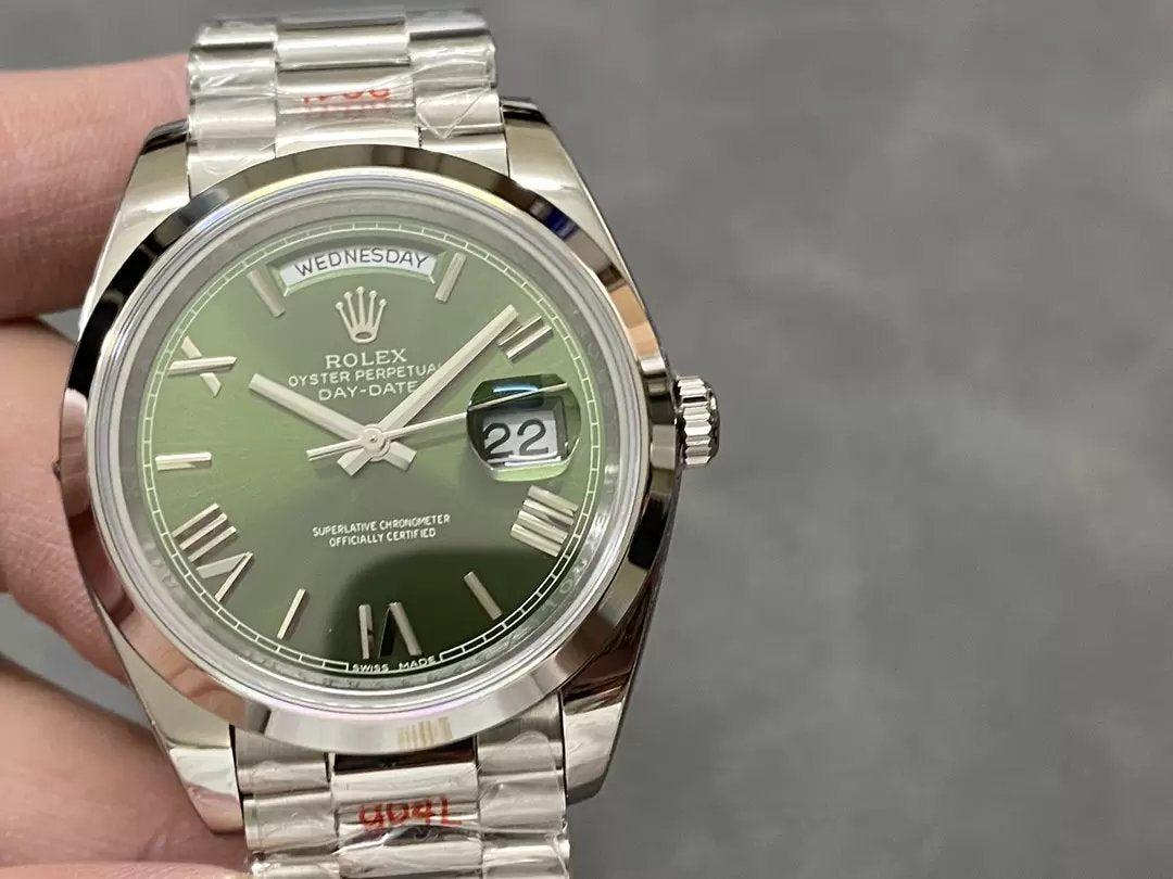 Rolex Day Date 40 - 228206-0027 QF Factory 1:1 Best Edition Green Dial