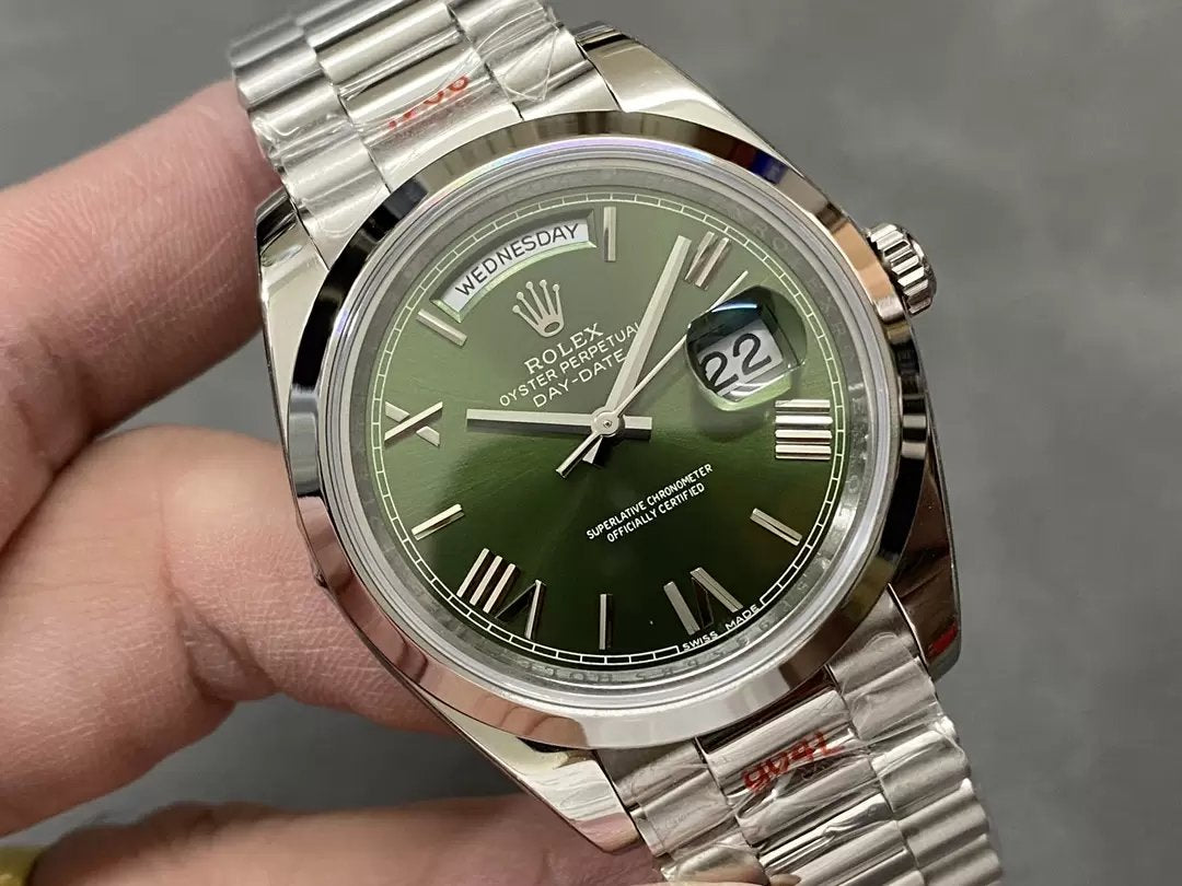 Rolex Day Date 40 - 228206-0027 QF Factory 1:1 Best Edition Green Dial