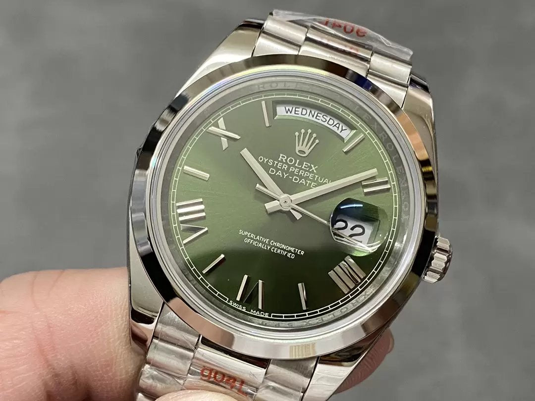 Rolex Day Date 40 - 228206-0027 QF Factory 1:1 Best Edition Green Dial