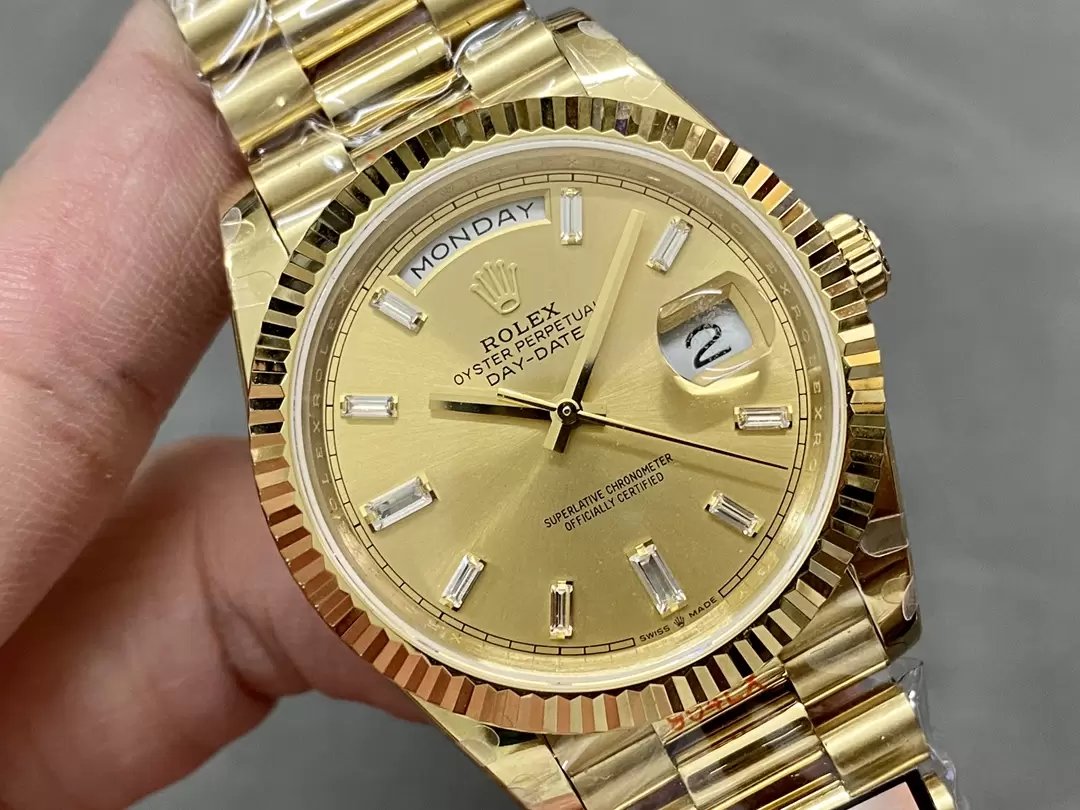 Rolex Day Date 40 m228238-0005 Yellow Dial 1:1 Best Edition Counterweight Version 183 Gram