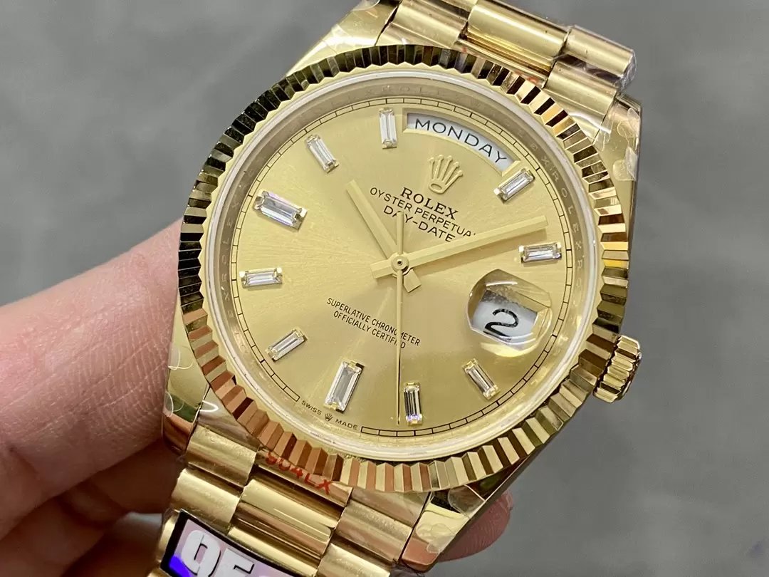 Rolex Day Date 40 m228238-0005 Yellow Dial 1:1 Best Edition Counterweight Version 183 Gram