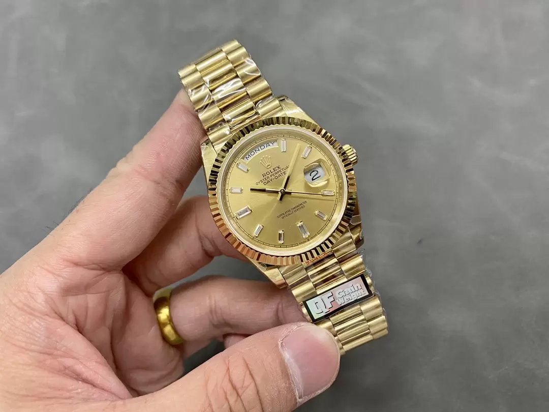 Rolex Day Date 40 m228238-0005 Yellow Dial 1:1 Best Edition Counterweight Version 183 Gram