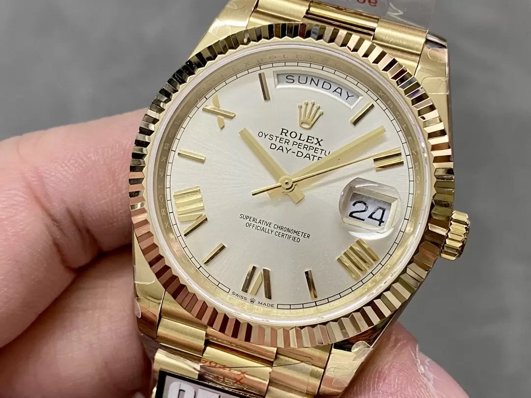 Rolex Day Date 40 m228238-0042 Silver Dial 1:1 Best Edition Counterweight Version 183 Gram QF Factory