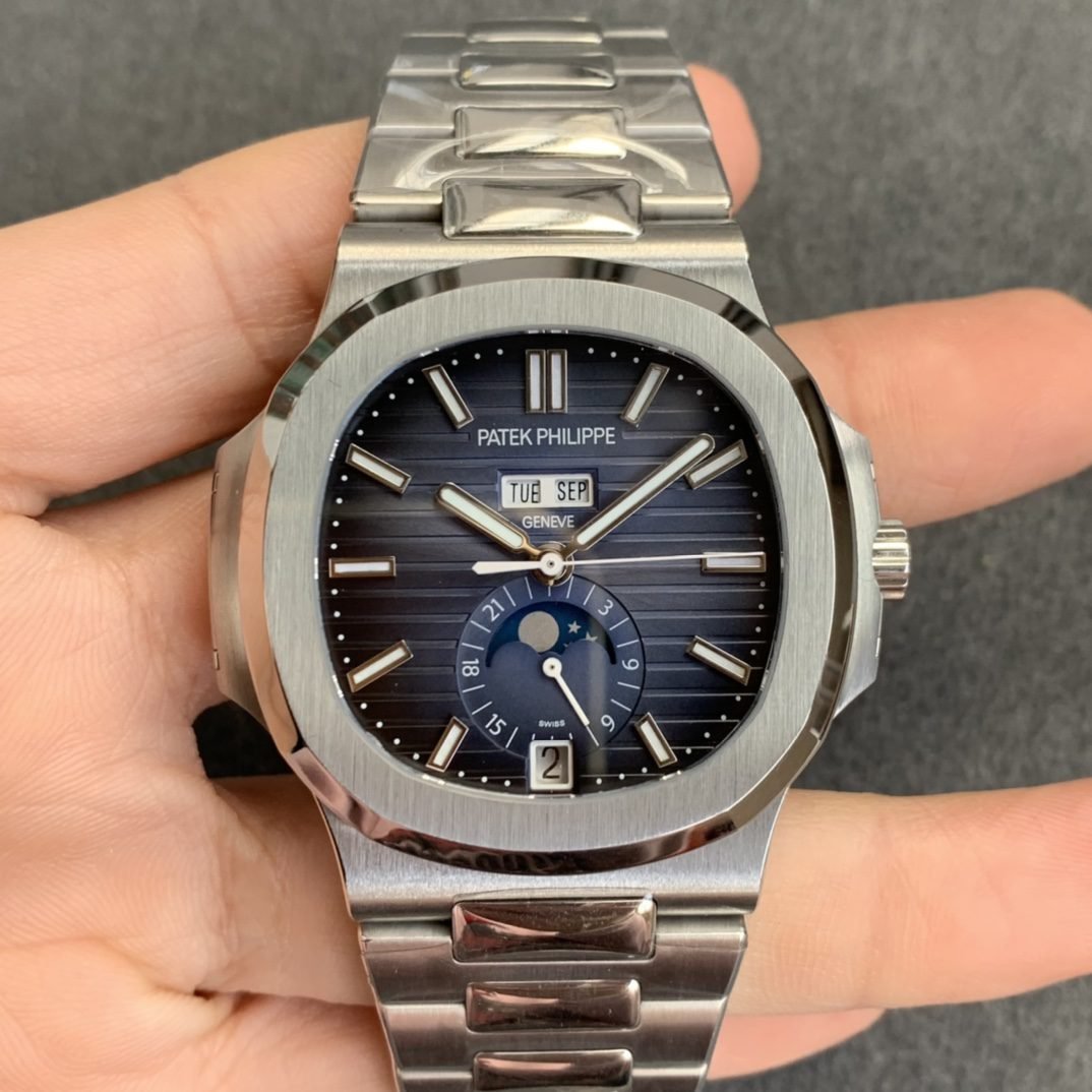 Patek Philippe Nautilus 5726 1:1 Best Edition V3 Blue Dial Stainless Steel