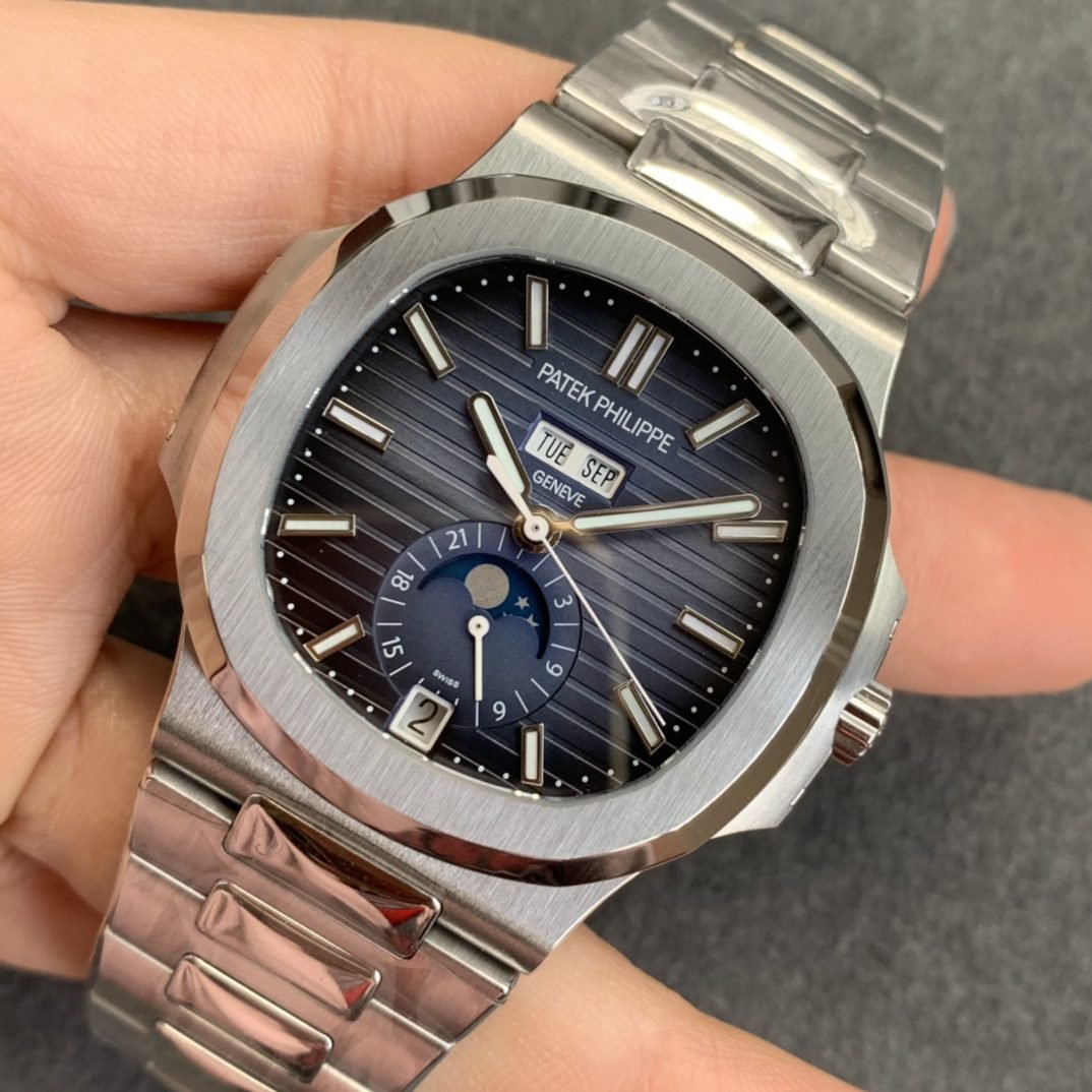 Patek Philippe Nautilus 5726 1:1 Best Edition V3 Blue Dial Stainless Steel