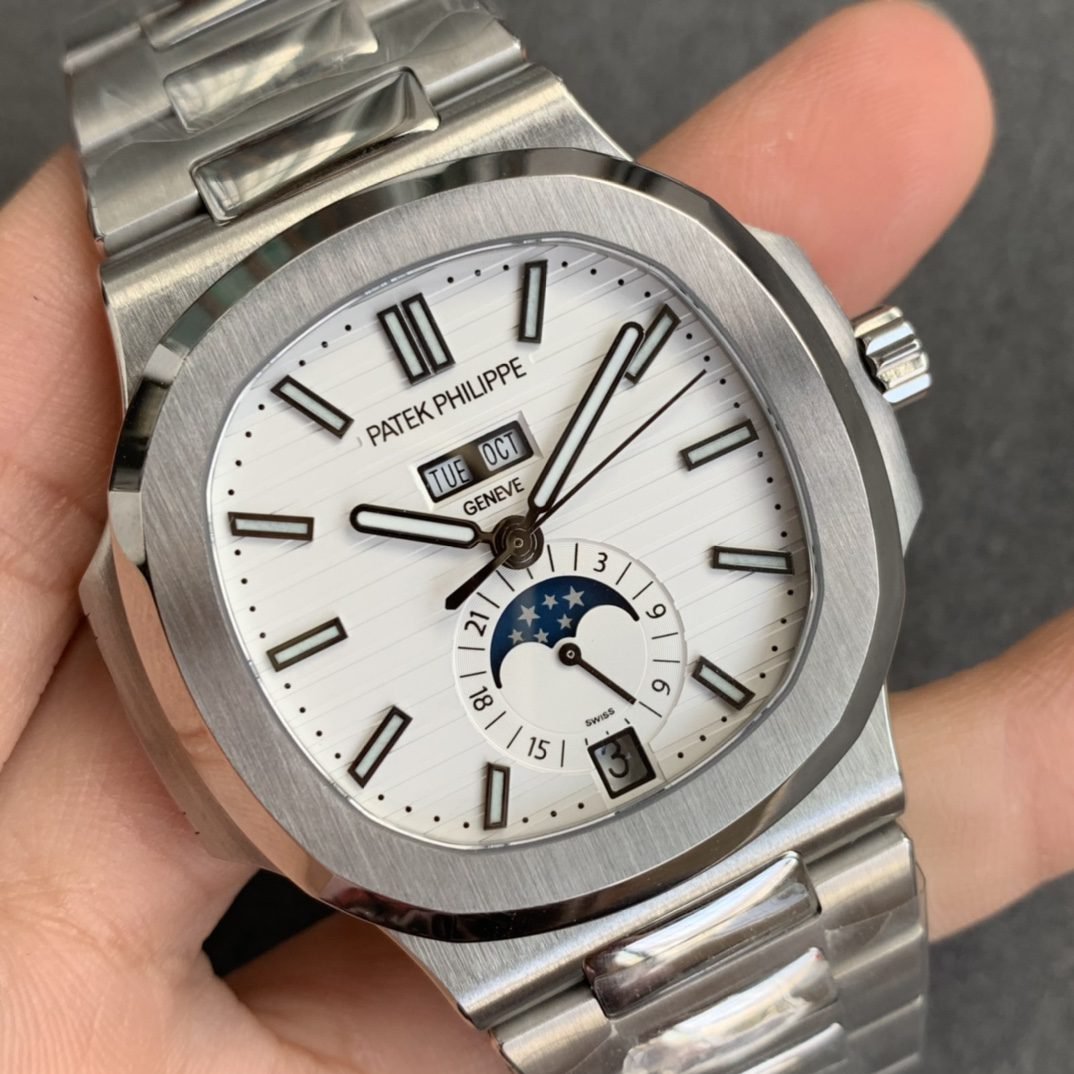 Patek Philippe Nautilus 5726 1:1 Best Edition White Dial Stainless Steel