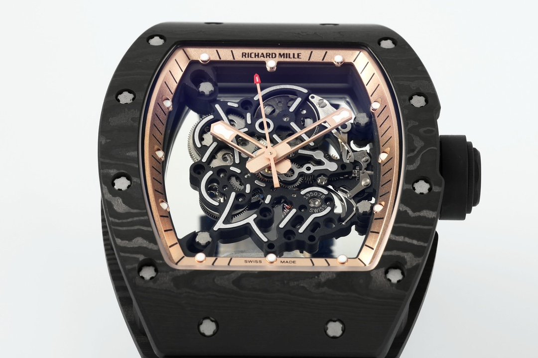 RICHARD MILLE RM055 Redesigned original 1:1 Best Edition BBR Factory 2024 Gold Black Strap