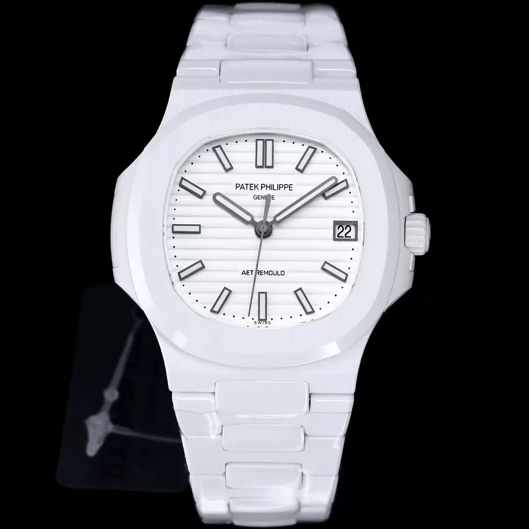 [AET modified] Patek Philippe Nautilus 5711 Ceramic White Dial 1:1 Best Edition