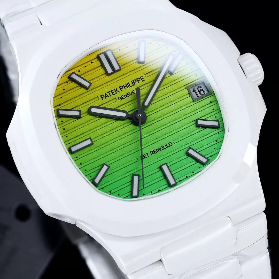 [AET modified] Patek Philippe Nautilus 5711 Ceramic gradient Green Dial 1:1 Best Edition