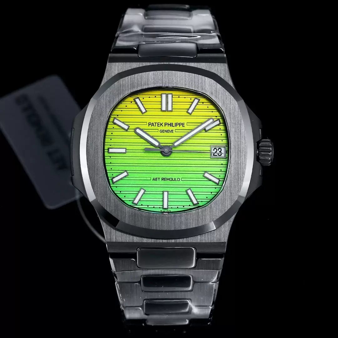 [AET modified] Patek Philippe Nautilus 5711 Ceramic Black Gradient Green Dial 1:1 Best Edition