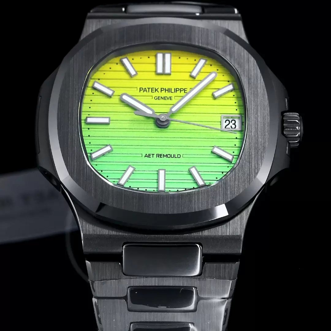 [AET modified] Patek Philippe Nautilus 5711 Ceramic Black Gradient Green Dial 1:1 Best Edition