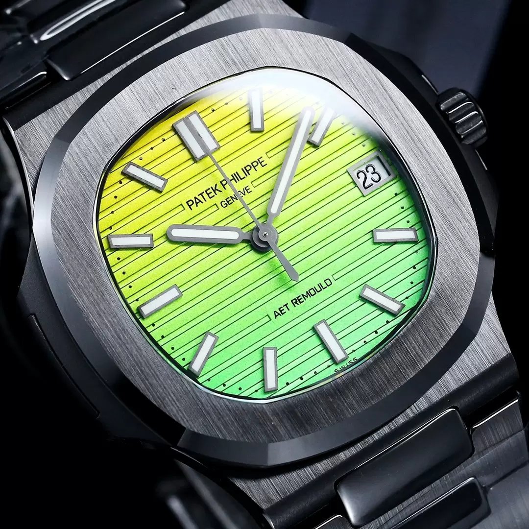 [AET modified] Patek Philippe Nautilus 5711 Ceramic Black Gradient Green Dial 1:1 Best Edition