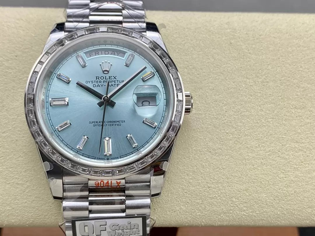 Rolex Day Date M228396tbr-0002 V5 40mm QF Factory 1:1 Best Edition Tiffany Dial Beze