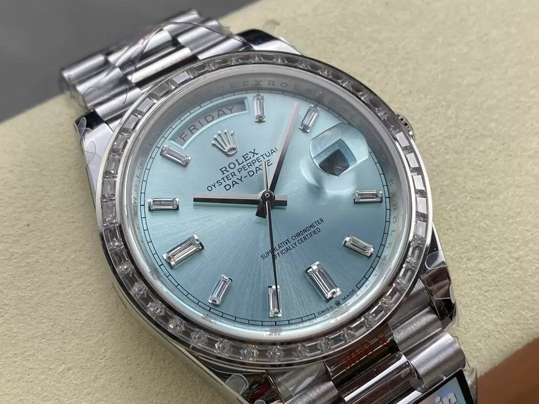 Rolex Day Date M228396tbr-0002 V5 40mm QF Factory 1:1 Best Edition Tiffany Dial Beze