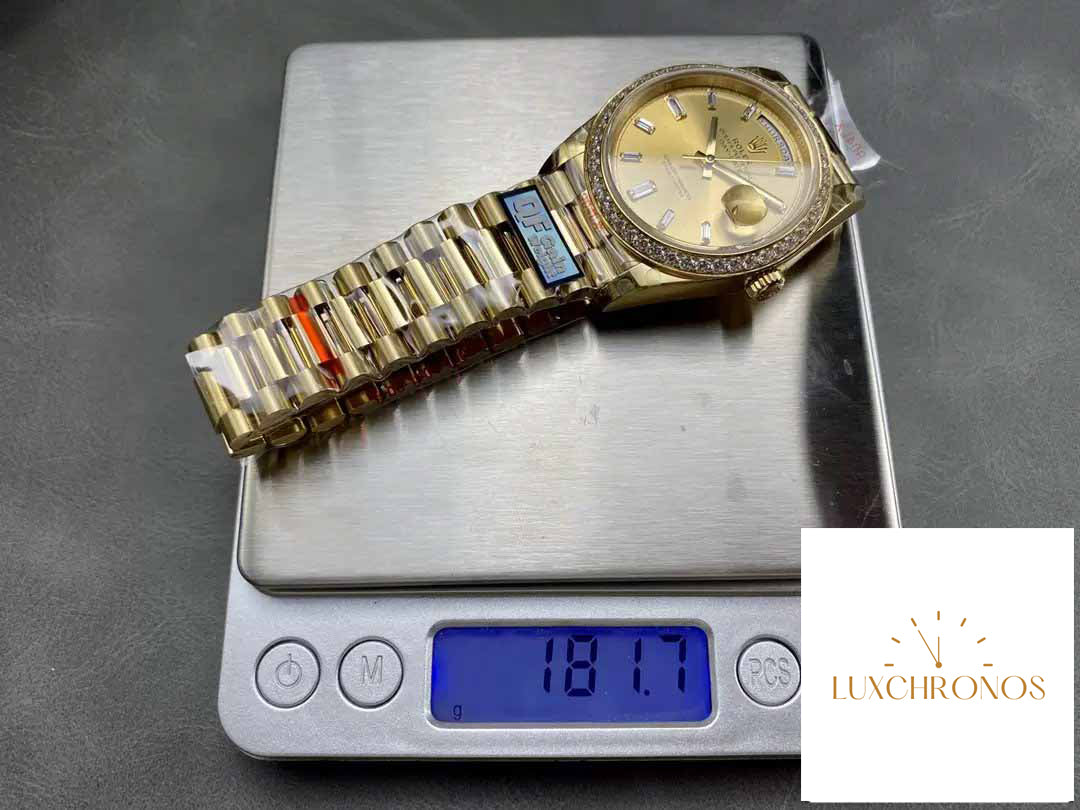 Rolex Day Date m228348rbr-0002 QF Factory 1:1 Best Edition V5 upgrade counterweight version