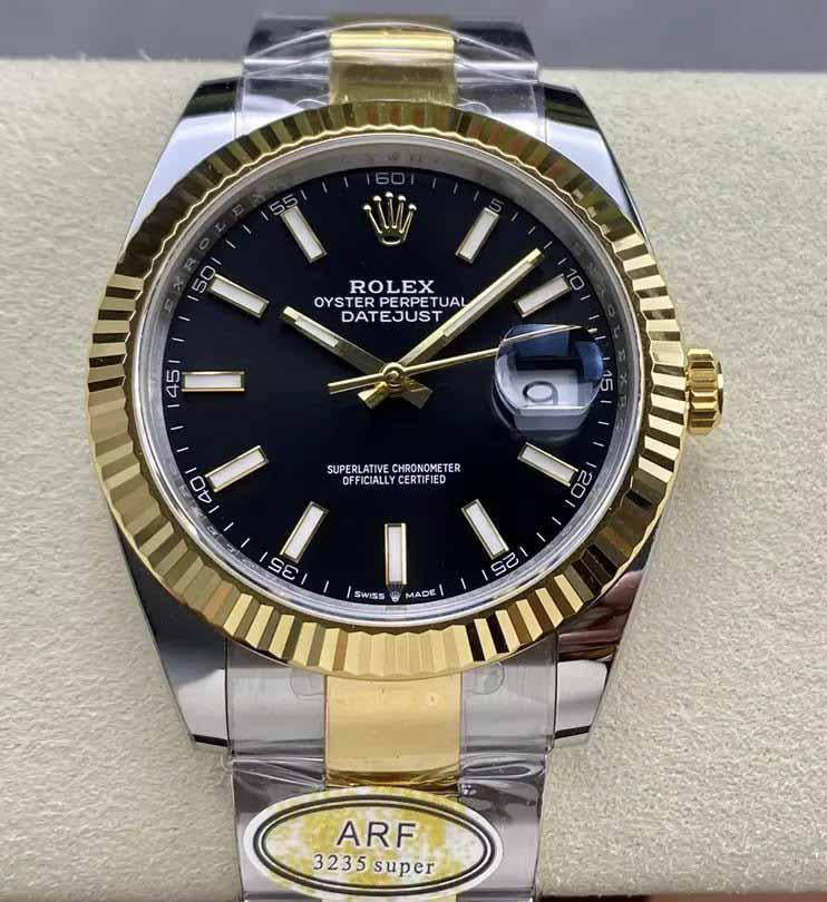 Rolex Datejust m126333-0013 Oyster Strap ARF Factory 1:1 Best Edition electroplated with 18k gold