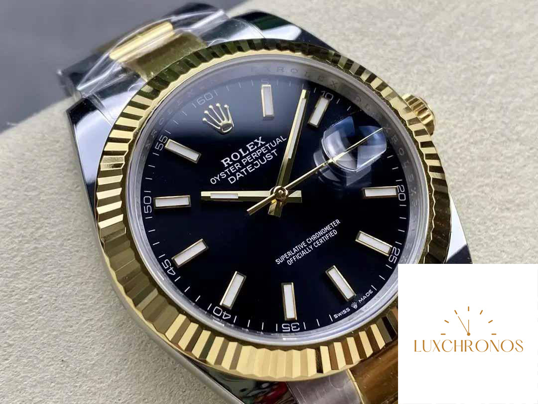 Rolex Datejust m126333-0013 Oyster Strap ARF Factory 1:1 Best Edition electroplated with 18k gold