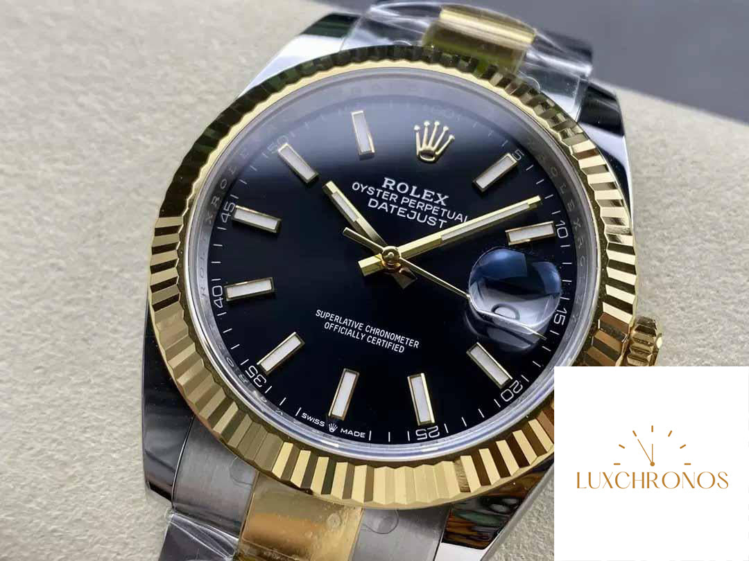 Rolex Datejust m126333-0013 Oyster Strap ARF Factory 1:1 Best Edition electroplated with 18k gold