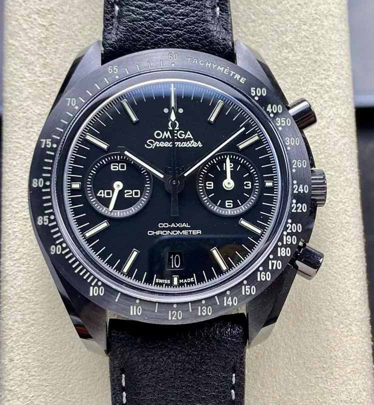 Omega Speedmaster 311.92.44.51.01.007 Moonwatch 1:1 Best Edition N1 Factory Black Leather Strap