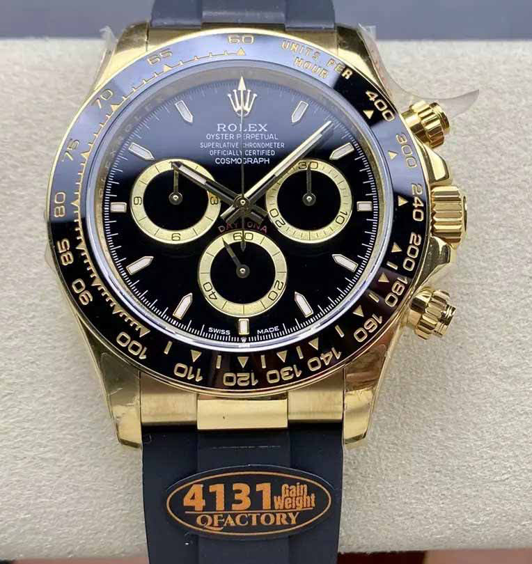 Rolex Cosmograph Daytona m126518 1:1 Best Edition QF Factory Black dial and Gold