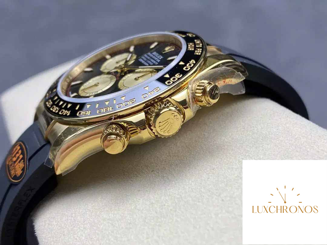 Rolex Cosmograph Daytona m126518 1:1 Best Edition QF Factory Black Dial and Yellow Gold