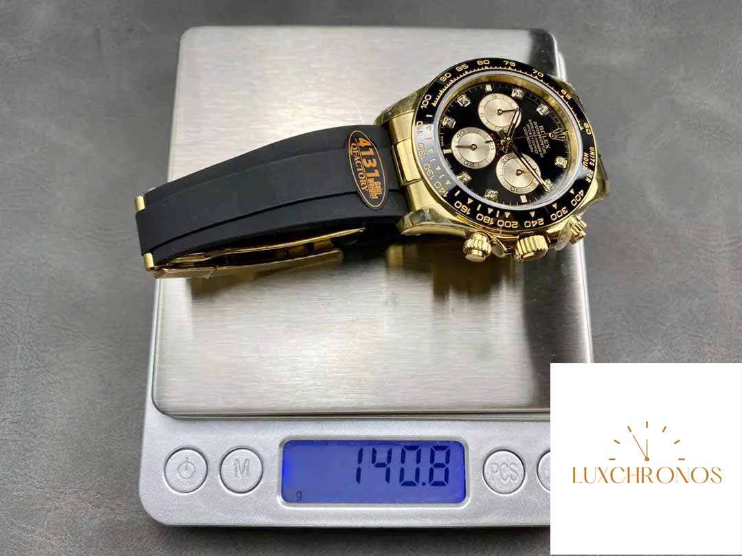 Rolex Cosmograph Daytona m126515 1:1 Best Edition QF Factory 4131 Movement Black Dial and Rose Gold