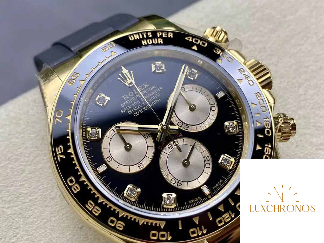 Rolex Cosmograph Daytona m126515 1:1 Best Edition QF Factory 4131 Movement Black Dial and Rose Gold