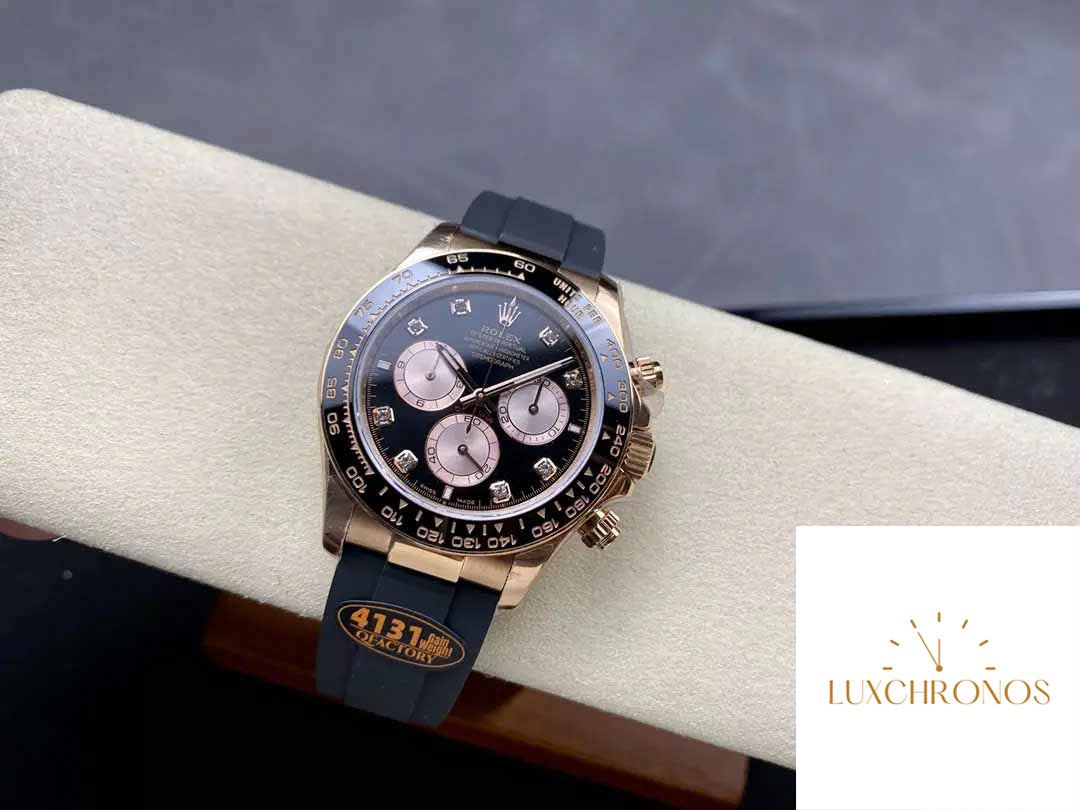 Rolex Cosmograph Daytona m126515LN 1:1 Best Edition QF Factory 4131 Movement Black Dial Rose gold