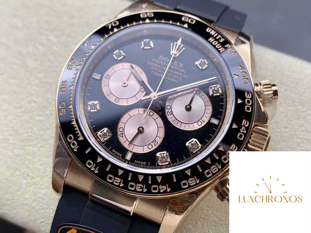 Rolex Cosmograph Daytona m126515LN 1:1 Best Edition QF Factory 4131 Movement Black Dial Rose gold