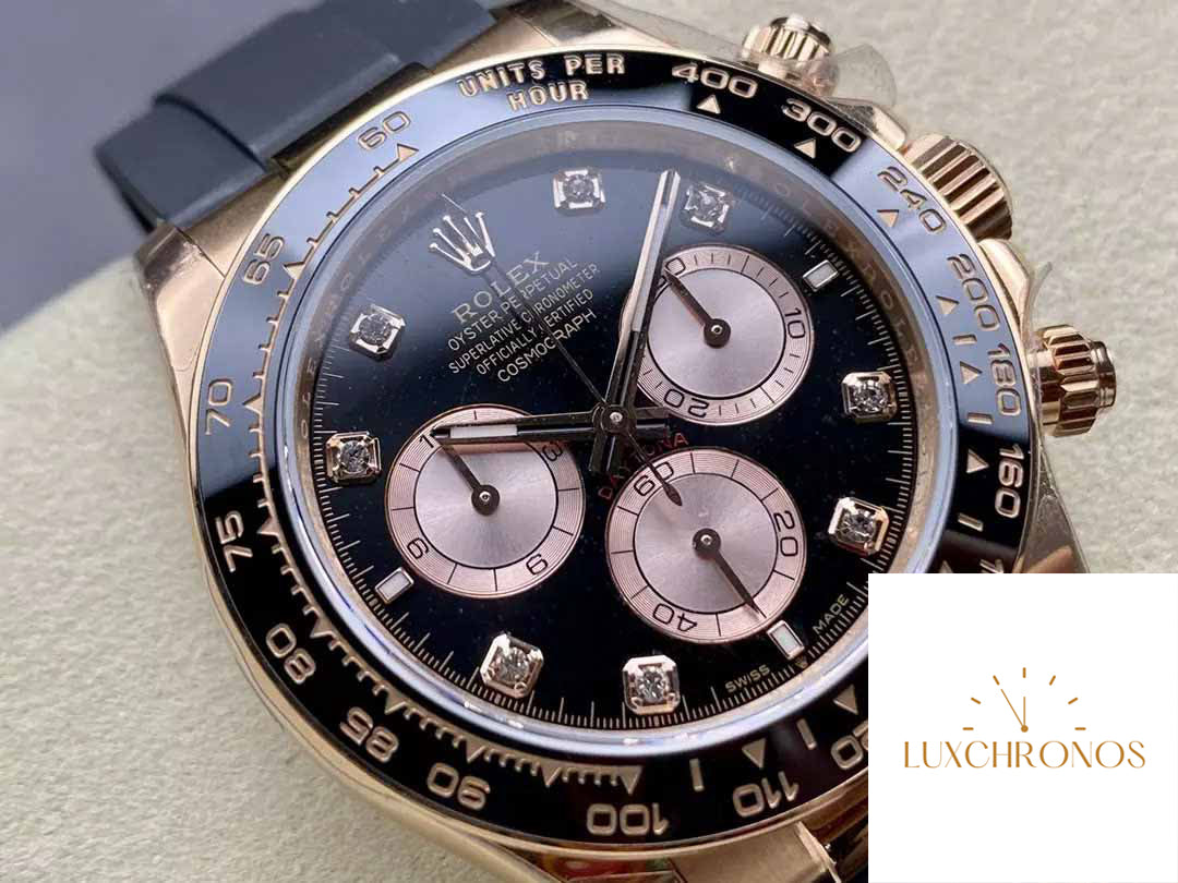 Rolex Cosmograph Daytona m126515LN 1:1 Best Edition QF Factory 4131 Movement Black Dial Rose gold